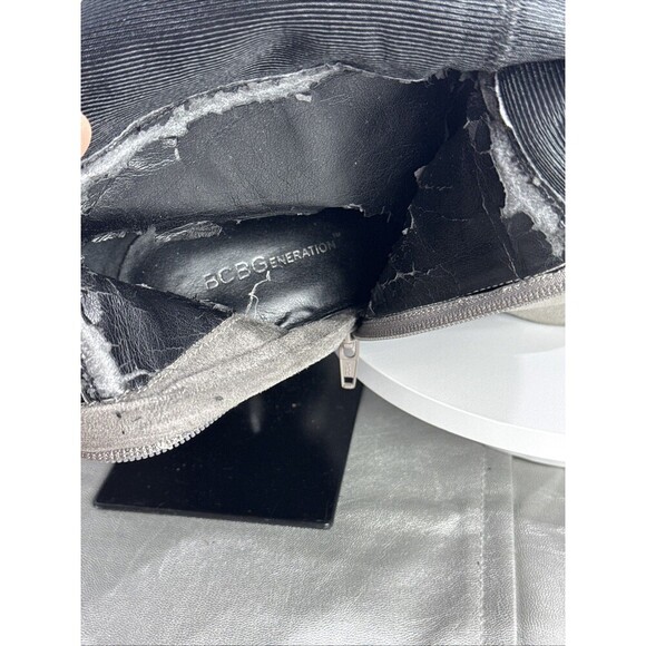 (F2) BCB GENERATION Merryl Tall Suede Wedge Leather Boot SZ 8.5 Women’s - Picture 9 of 16